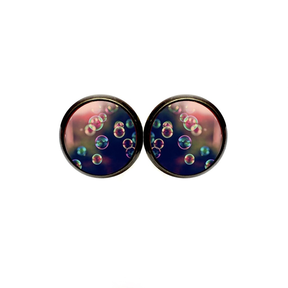 Iridescent Bubble Earrings